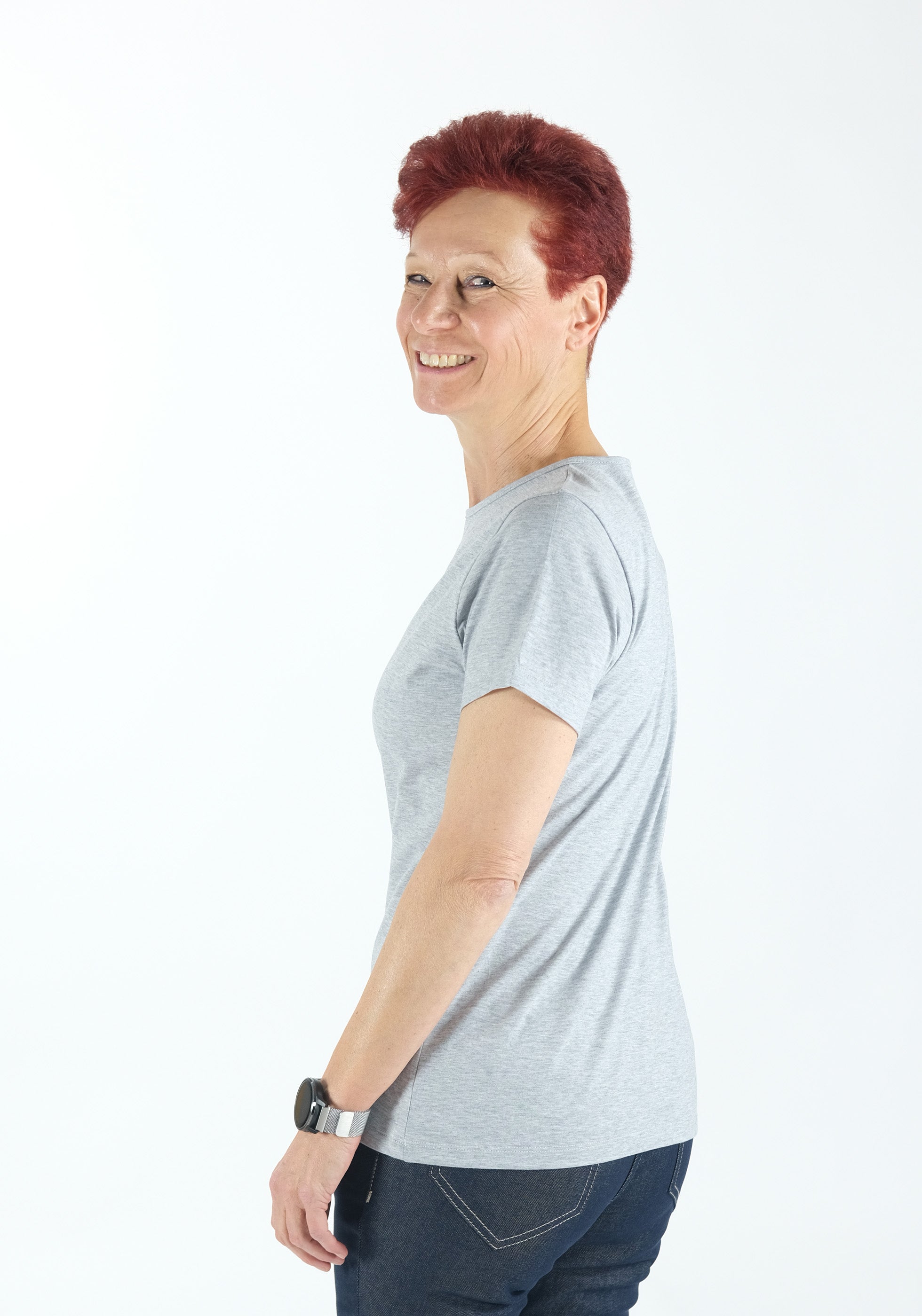 Kurzarm-Shirt Contoured fit Katharina