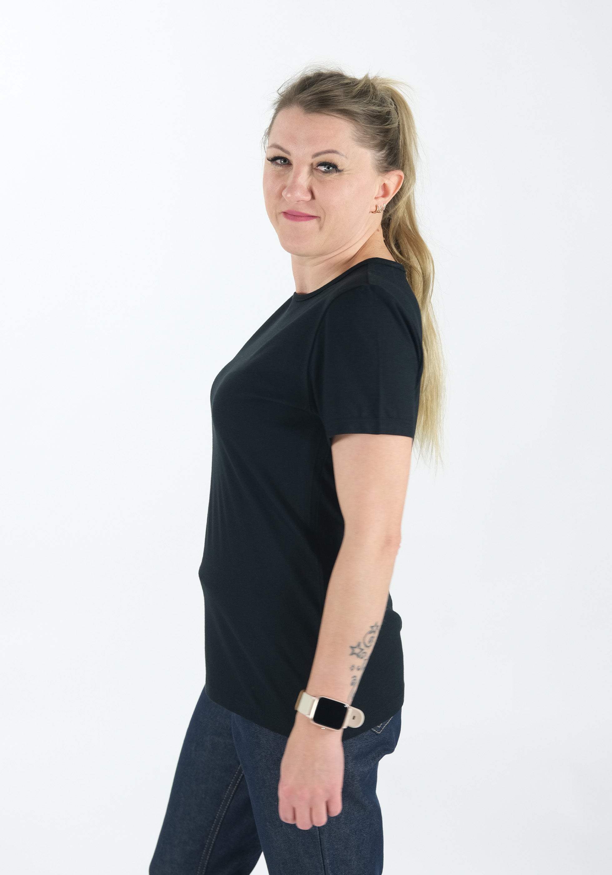 Kurzarm-Shirt Contoured fit Katharina