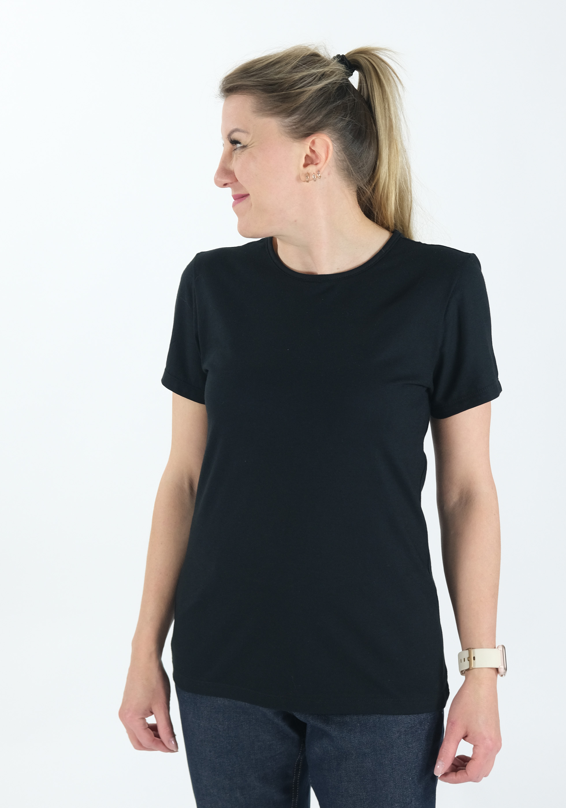 Kurzarm-Shirt Contoured fit Katharina