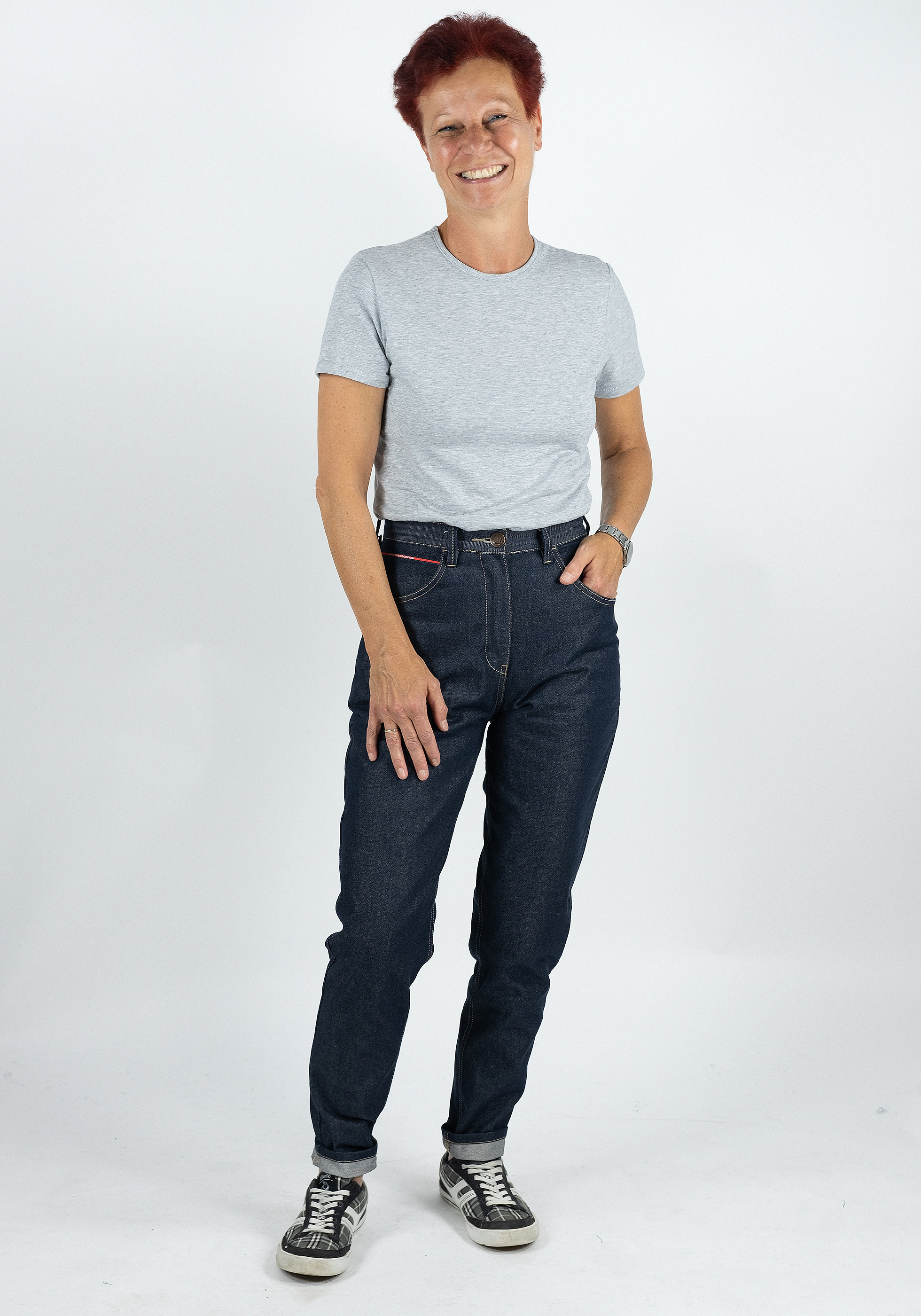 Augschburgdenim Tapered fit Jeans Karo