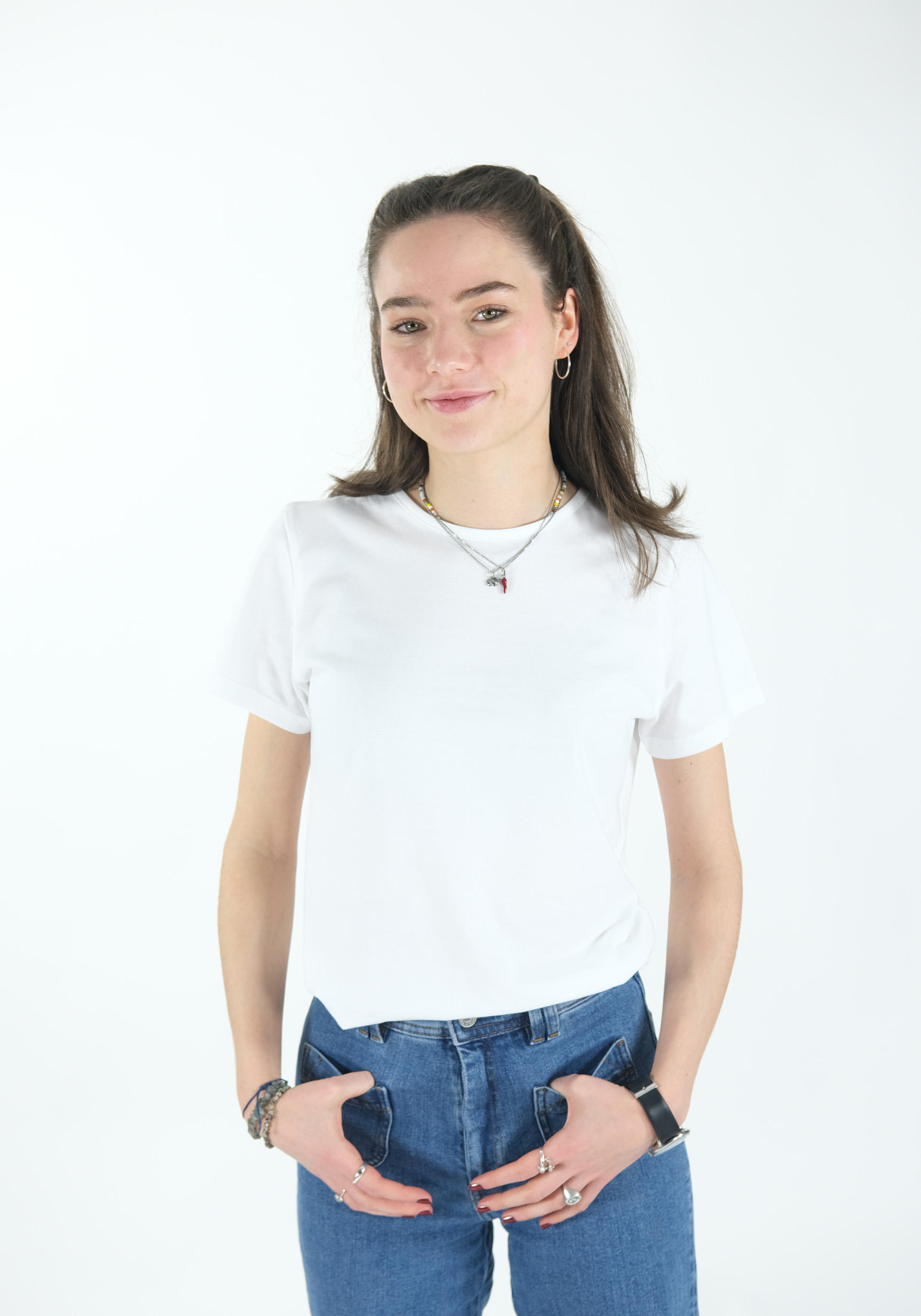 Kurzarm-Shirt Contoured fit Katharina